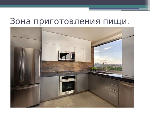 Зона приготовления пищи. 