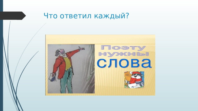 Что ответил каждый? 