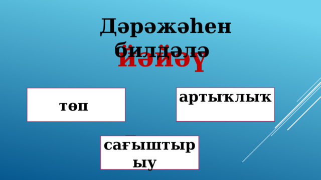  Дәрәжәһен билдәлә йәйәү артыҡлыҡ Дөрөҫ! Дөрөҫ түгел ! төп Дөрөҫ түгел ! сағыштырыу 