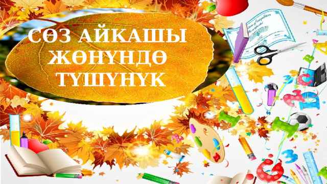 СӨЗ АЙКАШЫ ЖӨНҮНДӨ ТҮШҮНҮК 