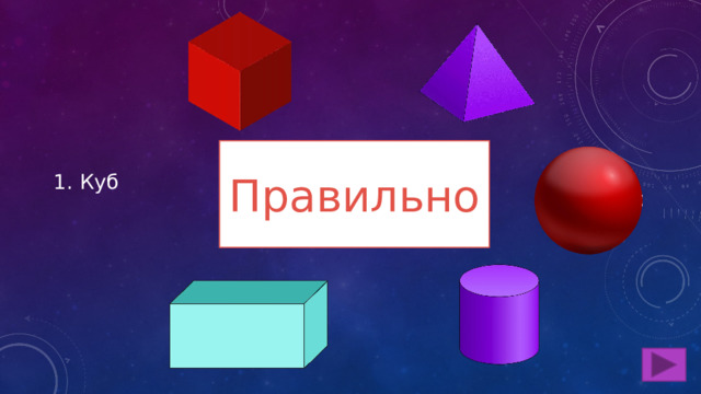 Ошибка Правильно  Куб 