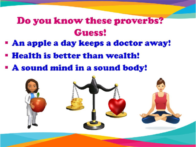 Плохие и хорошие привычки Healthy and Unhealthy Habits 