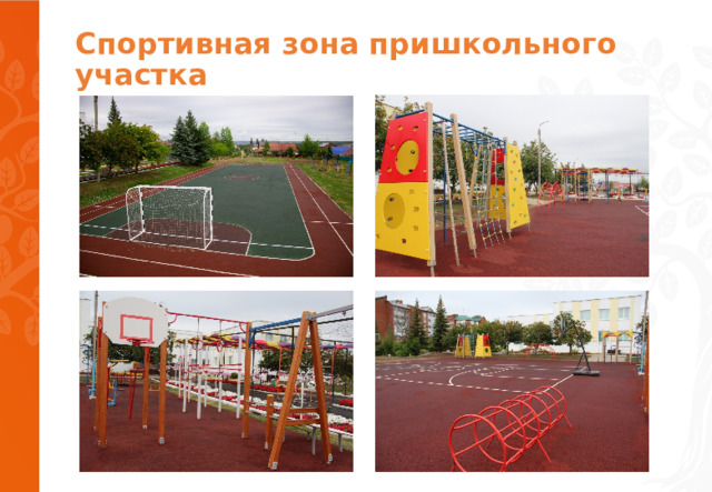 Спортивная зона пришкольного участка 
