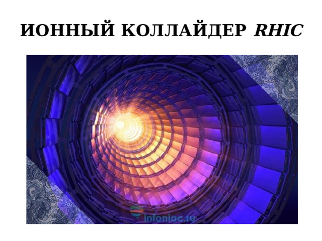 ИОННЫЙ КОЛЛАЙДЕР  RHIC 