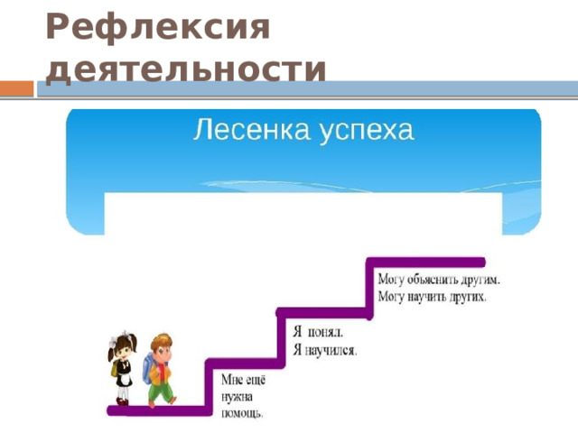 Рефлексия деятельности 