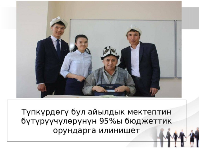 Түпкүрдөгү бул айылдык мектептин бүтүрүүчүлөрүнүн 95%ы бюджеттик орундарга илинишет 