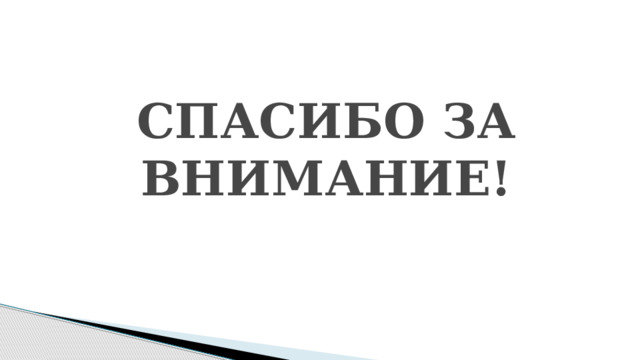 СПАСИБО ЗА ВНИМАНИЕ! 