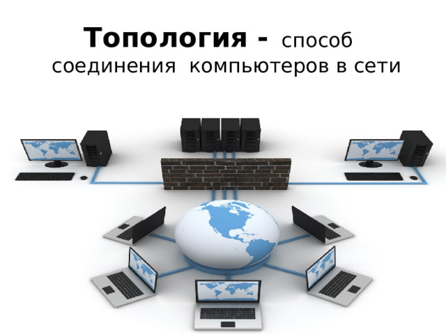 Топология -  способ соединения компьютеров в сети 