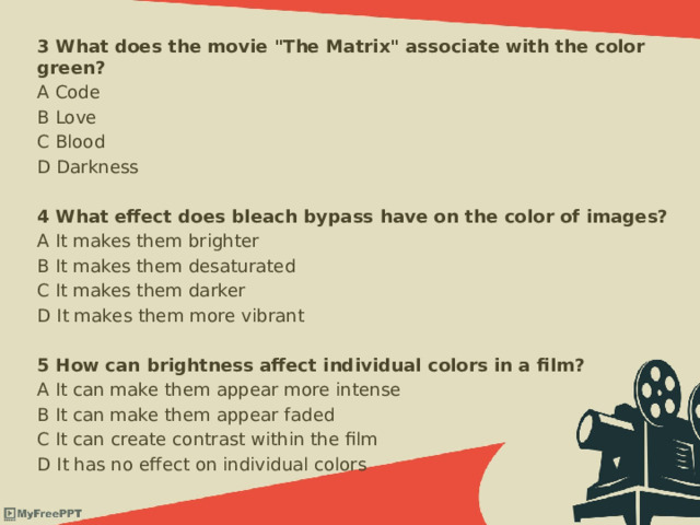 3 What does the movie 
