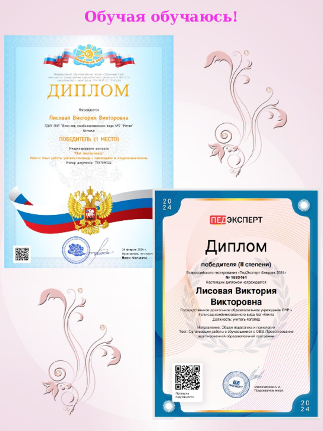 Обучая обучаюсь! 
