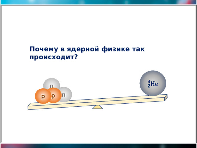 Почему в ядерной физике так происходит? 