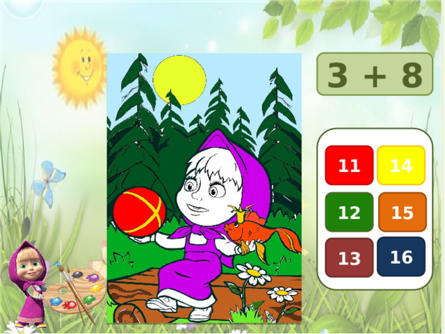 3 + 8 11 14 12 15 16 13 