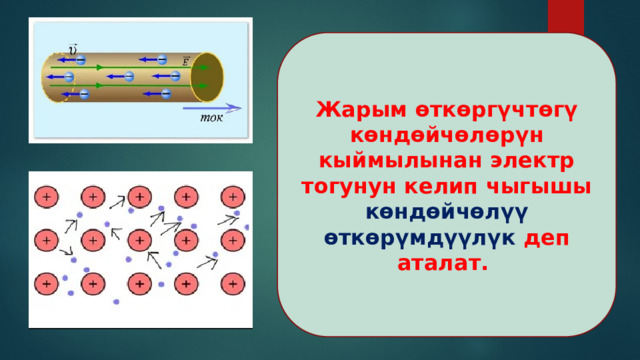 Жарым өткөргүчтөгү көндөйчөлөрүн кыймылынан электр тогунун келип чыгышы көндөйчөлүү өткөрүмдүүлүк деп аталат. 