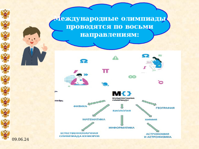 Международные олимпиады проводятся по восьми направлениям: 09.06.24  