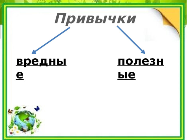 Привычки вредные полезные 