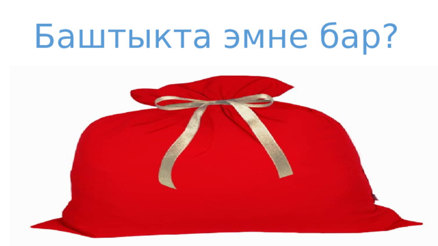 Баштыкта эмне бар? 