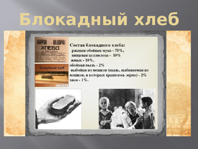 Блокадный хлеб 