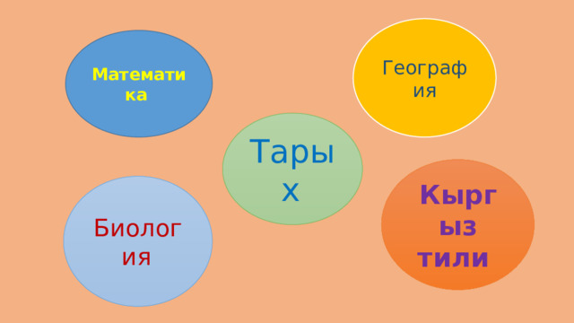 География Математика Тарых  Кыргыз тили Биология  