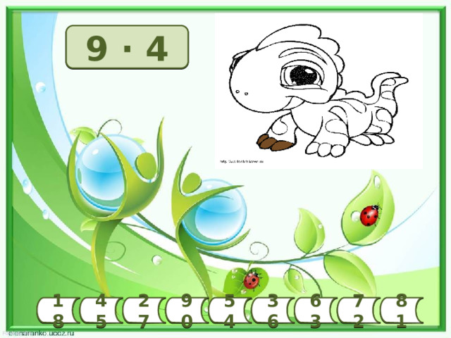 9 ∙ 4 72 81 45 63 27 54 36 90 18  