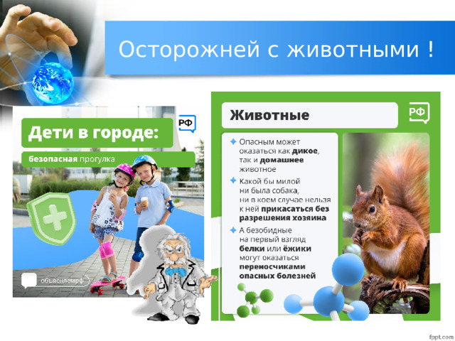Осторожней с животными ! 