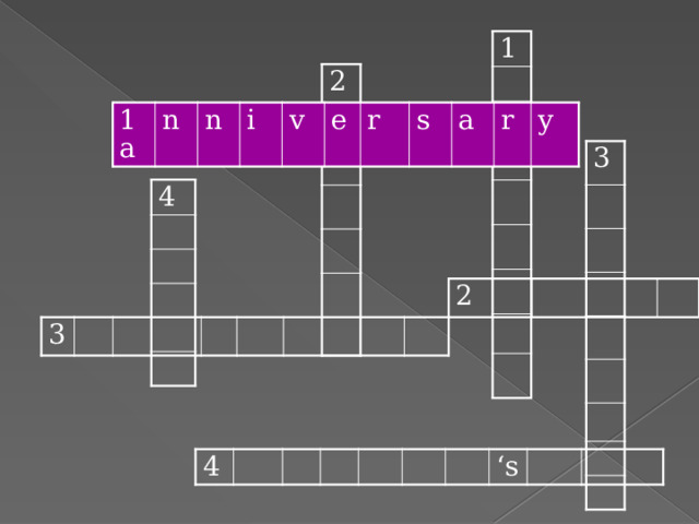 1 2 1a n n i v e r s a r y 3 4 2 3 4 ‘ s 