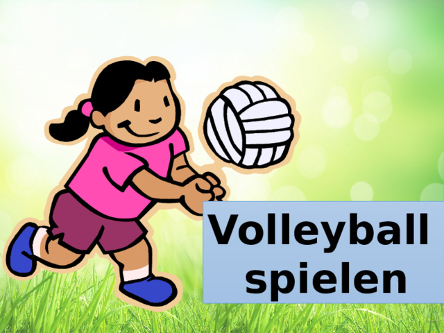 Volleyball spielen 