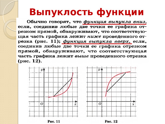 Выпуклость функции 