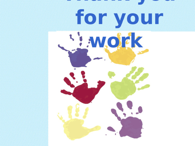 Thank you for your work 