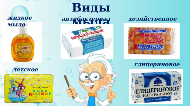 Виды мыла жидкое мыло хозяйственное мыло антибактериальное глицериновое мыло детское мыло 