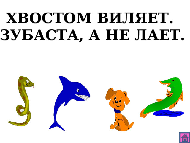 ХВОСТОМ ВИЛЯЕТ. ЗУБАСТА, А НЕ ЛАЕТ. 