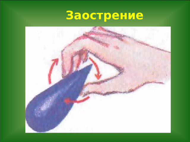  Заострение   