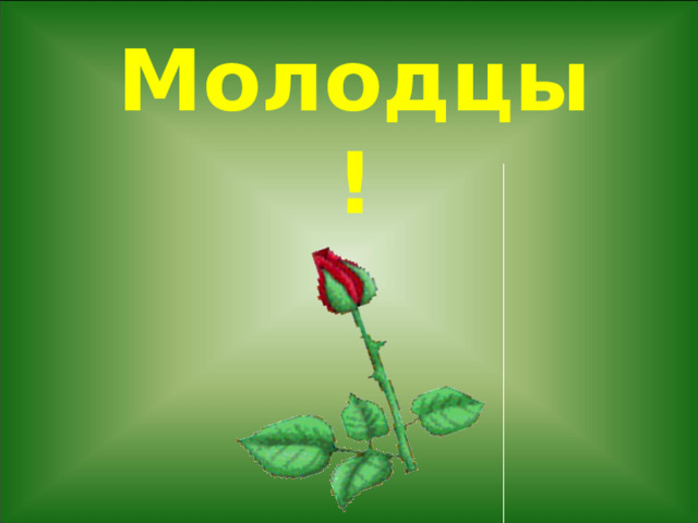    Молодцы! 