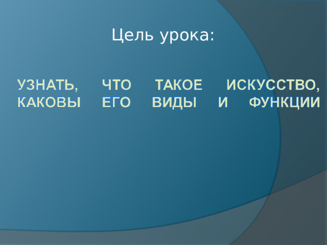 Цель урока: 