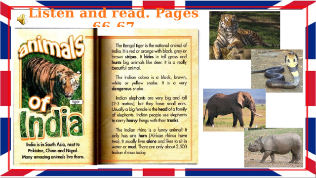 Listen and read. Pages 66-67 