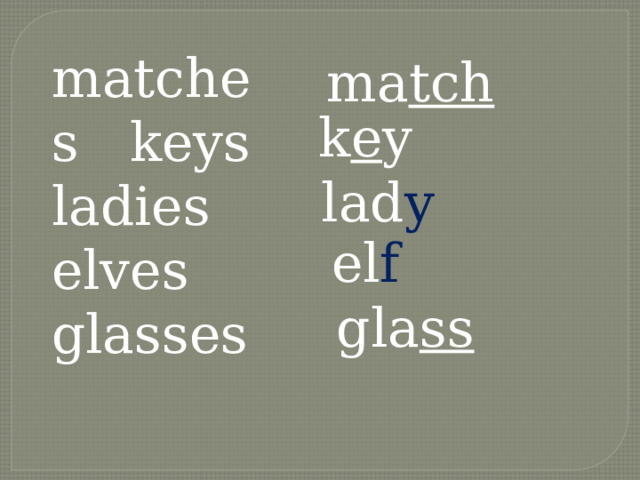 matches keys ladies elves glasses ma tch k e y lad y el f  gla ss 