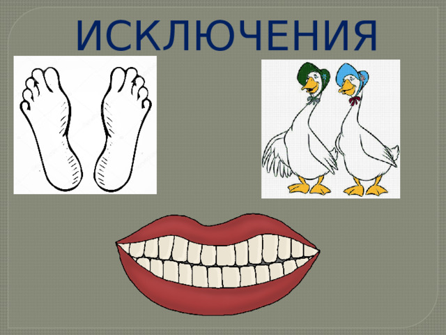 ИСКЛЮЧЕНИЯ 