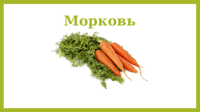 Морковь 