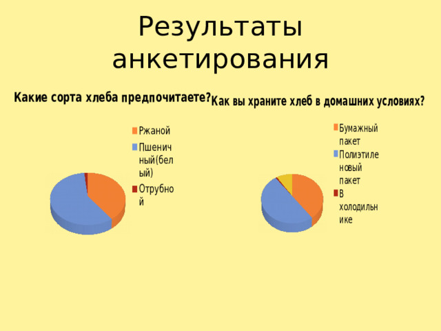 Результаты анкетирования 