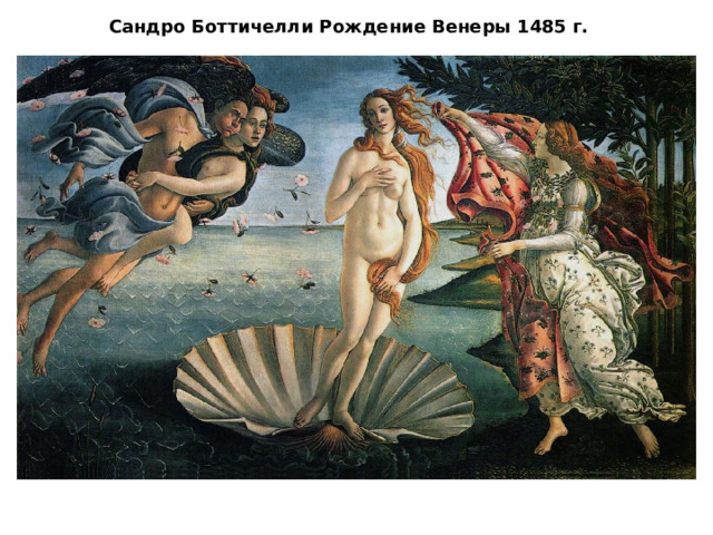 Сандро Боттичелли Рождение Венеры 1485 г. 