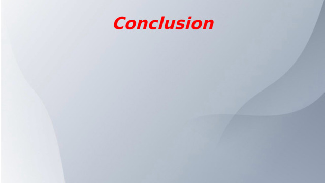 Conclusion 
