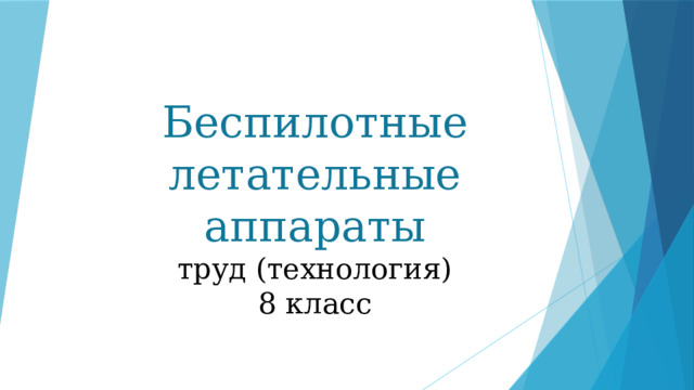 Беспилотные летательные аппараты труд (технология) 8 класс 