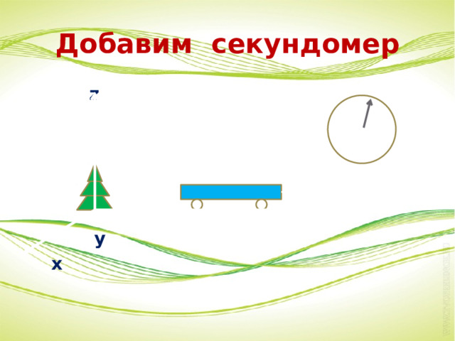 Добавим секундомер  z  y  x 