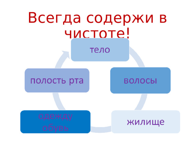 Всегда содержи в чистоте! 