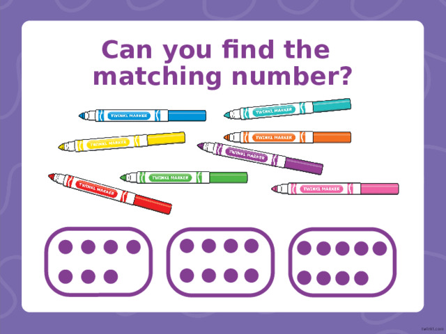  Can y ou find the matching number?    