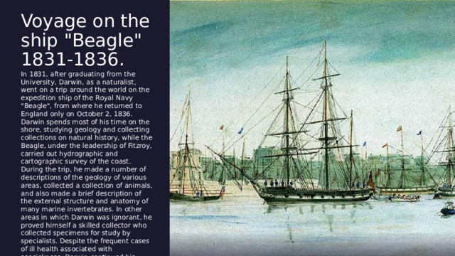 Voyage on the ship 