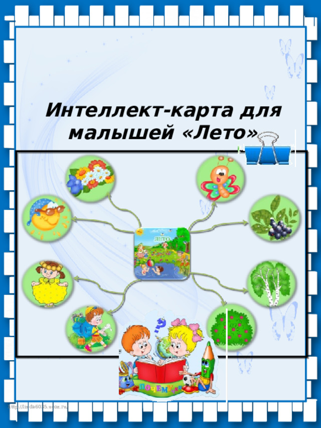 Интеллект-карта для малышей «Лето» 