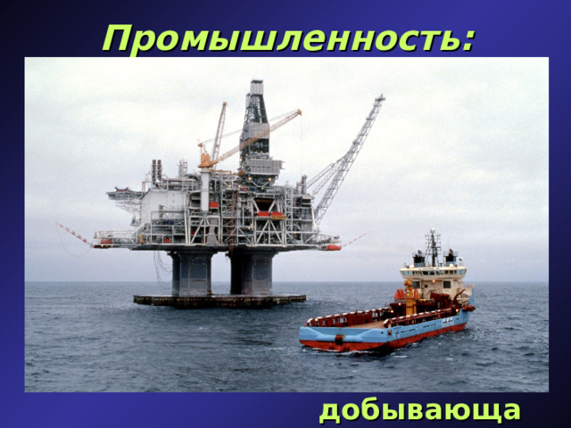 Промышленность: добывающая  
