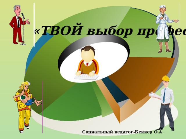  «ТВОЙ выбор профессии – выбор будущего» Социальный педагог-Беккер О.А . 