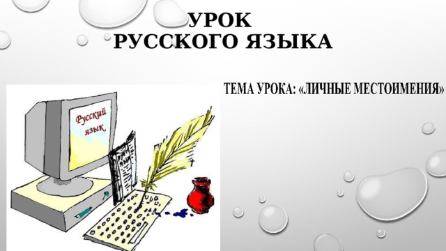 Урок  русского языка 
