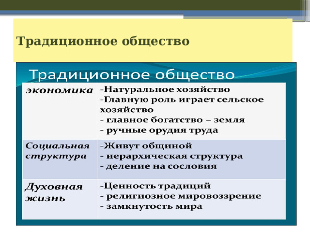 Традиционное общество 
